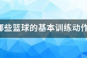篮球训练动作方法集合图片视频讲解